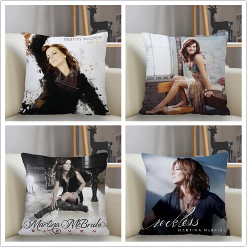 Musife Martina McBride Pillowcase Custom Square Pillow Cover Case Zipper Pillowcase 35*35,40*40,45*45cm Drop Shipping
