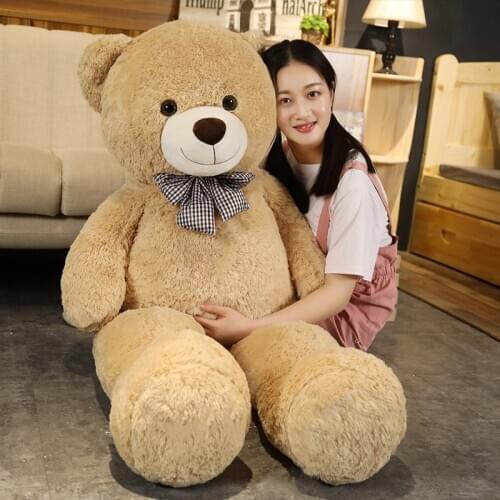 100/120Cm Five Colors Big Teddy Bear Skin Plush Toy Stuffed Coat High Quality Birthday Gift For Kid