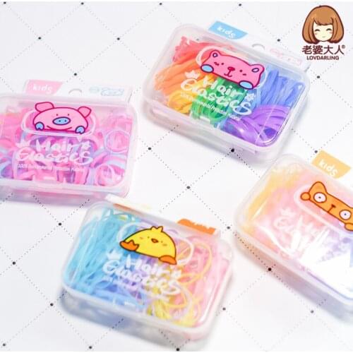 New Boxed Disposable Small Rubber Band High Elasticity Good Quality Hair Band Tie-up Hair Accessories Headdress