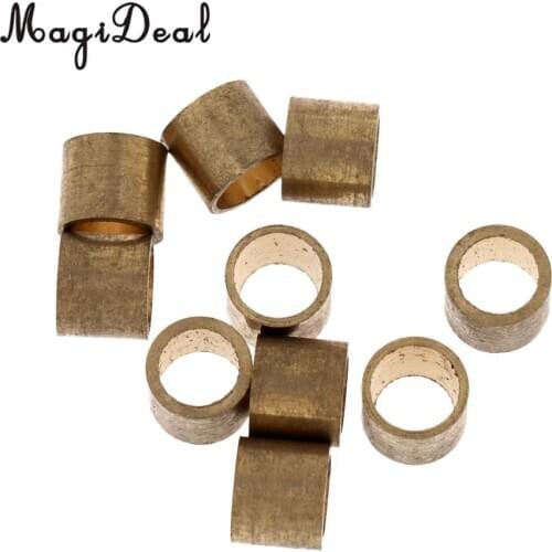 MagiDeal Strong Durable 10Pcs Brass Snooker Pool Cue Ferrules Cue Tip Billiards 0.9cm for Indoor Table Game Billiard Sport Gifts