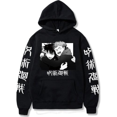 Jujutsu Kaisen Gojou Satoru Print Hoodies Japan Harajuku Style Clothing Casual Hoody Fashion Cartoons Streetwear Hoodie Tops