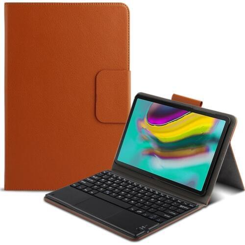 Smart Case Keyboard For Samsung Galaxy Tab S5E SM-T720 T725 10.5 Tablet PC Bluetooth keyboard Protective PU Leather Cover +film