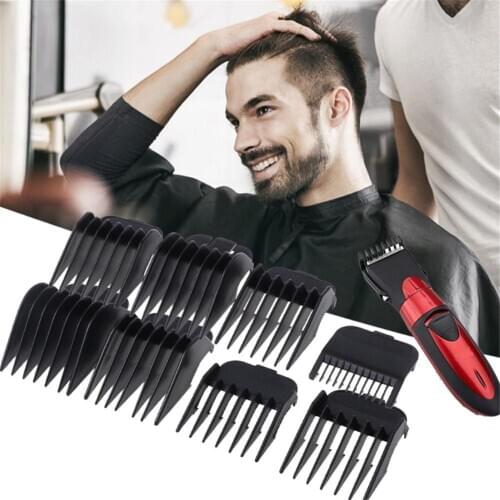 In-stock 8PCS/set Hair Clip Limit Comb Guide Durable Replacement Barber Accessory PP Plastic