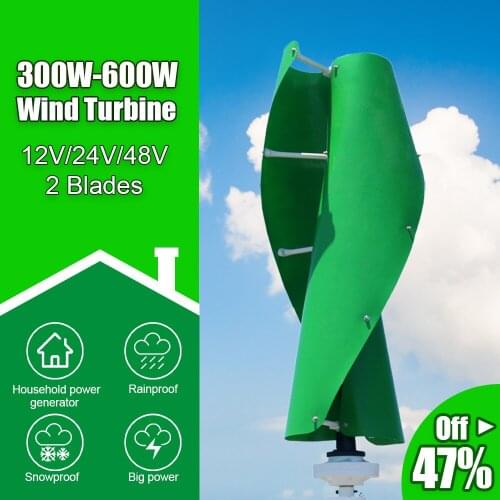 Poland Warehouse Windmill 600W Vertical Axis Wind Turbine Generator 12V 24V 48V Maglev Generator And Auto MPPT Controller