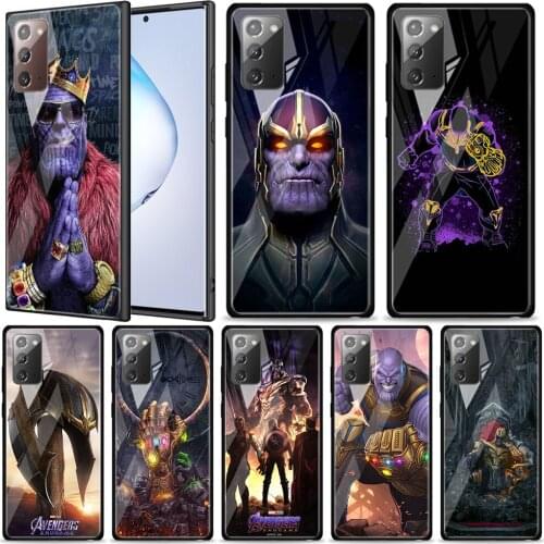 Avengers Thanos Tempered Glass For Samsung Galaxy Note 20 Ultra 10 9 8 Plus Lite A70 A50 A40 A30 A20 A10 Phone Case