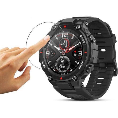 1pc Tempered Glass Film Watch Screen Protector for Huami Amazfit T-REX Smart Watch Accessories Clear Protective Cover