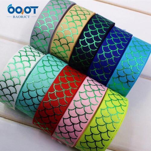 1'' 25MM hot color Printed grosgrain ribbon, DIY handmadeHair accessories gift wrapping , Decorative materials 1612139