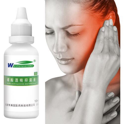 1 Pcs 10ml Hot Ear Oil Boric Acid Alcohol Bacteriostat Softening Portable Effective Ear Care SN-Hot