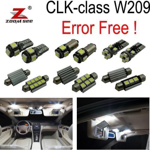 14pc x Canbus LED Lamp Interior dome Light Kit For Mercedes benz CLK class W209 CLK320 CLK430 CLK350 CLK500 CLK550 (03-09)