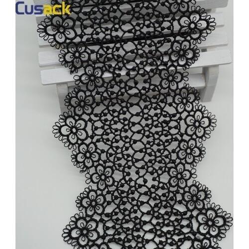 14 yards 10 cm Black Flower Lace Ribbon Trims for Dress Garments Trimmings Applique Sewing Accessories Lace Fabric DIY Crafts 5