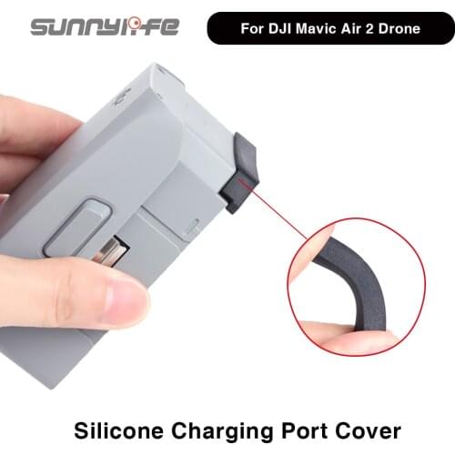 3pcs Sunnylife Soft Silicone Battery Terminal Dust Plug Dustproof Cover For DJI Mavic Air 2 Drone Accessories Protector Covers