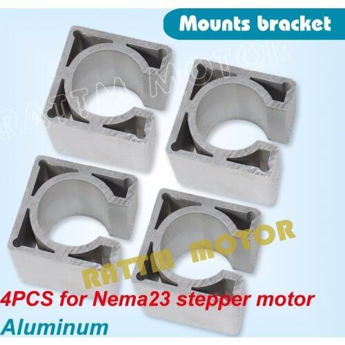 4Pcs Nema23 Aluminium alloy Motor Mounts Bracket Support 57 Stepper Motor Mounting Holder