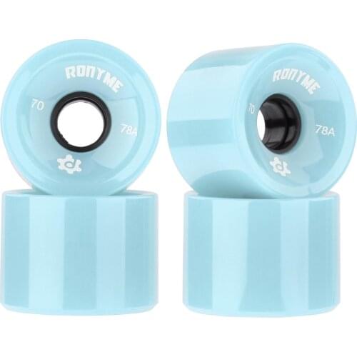 Ronyme 4pcs 78A ABEC-9 Longboard Wheels High Performance PU Skateboard Wheels Roller Wheels Mini Cruiser Replacement Wheels