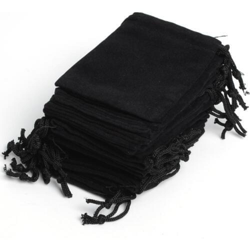 50Pcs Velvet Drawstring Pouch Bag/Jewelry Bag 7x9cm 2.75x3.54",Annual Party New Year Christmas Wedding Gift Bag pochette cadeau