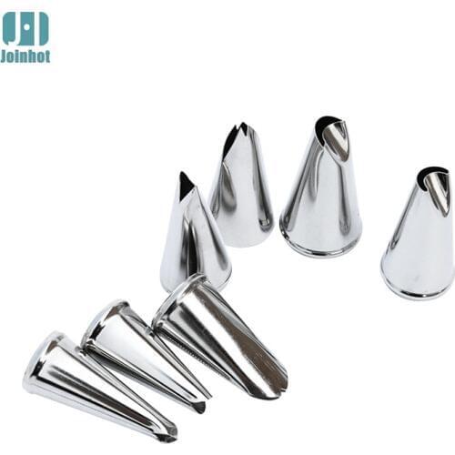 7 different buttercream leaves - DIY leaf piping tips set for cupcake and cake decoration