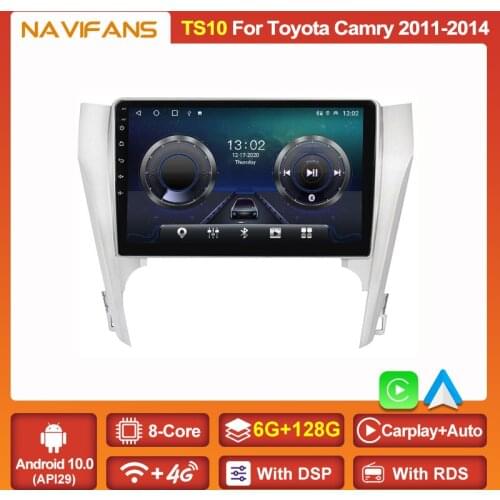 8CORE GPS IPS Android 11 For Toyota Camry 7 XV 50 55 2011 2012 2013 2014 Car Radio Multimedia Video Player Auto Stereo Carplay