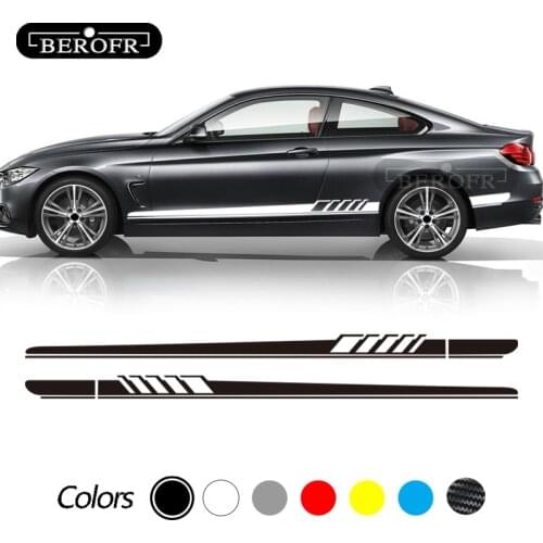 Car Side Stickers Auto stripes Decals For BMW X5 E70 E53 F15 X3 F25 E83 X6 F16 E71 X1 F48 E84 X2 X4 F26 X7 M2 M3 M4 M5 M6 2pcs