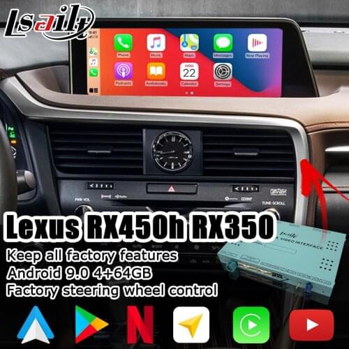 Android / Carplay Interface Box for Lexus RX 2016-2019 12.3 Video Interface with Remote Touch Control RX350 RX450h by Lsailt