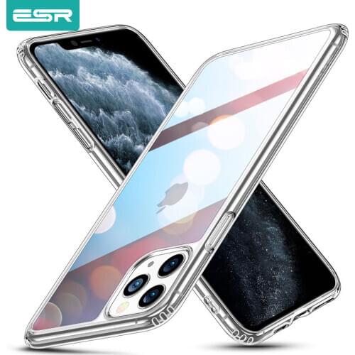 ESR Tempered Glass Case for iPhone 11 11Pro Max Shockproof Luxury Bumper Case for iPhone 11 Pro Max Mirror Cover Glass Cases
