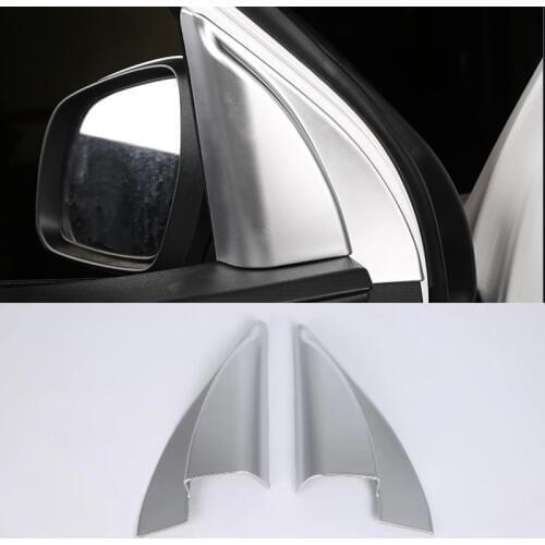 For HYUNDAI Ix35 2018 Interior Refit Pillar Triangle Circle Decorative Frame Exterior Interior ABS Chrome Trim Sticker