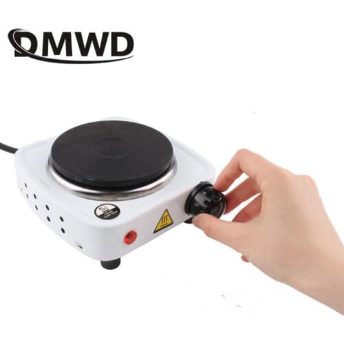 DMWD 110V Electric Hot Plate Mini stove Coffee Heater Milk Tea Mocha Heating Stove Cooking Pot Oven Small Furnace Cook US plug