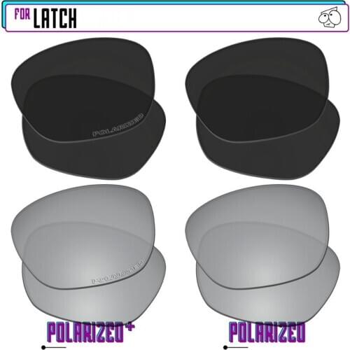 EZReplace Polarized Replacement Lenses for - Oakley Latch Sunglasses - BlkSirP Plus-BlkSirP