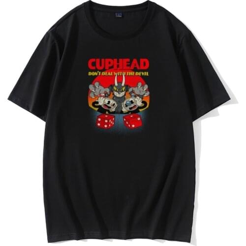 Cuphead Buddy T-Shirt Cotton Tops T Shirt For Men Normal Tshirts Custom Crewneck Tee Shirt Graphic Buyer Tops Game 2018