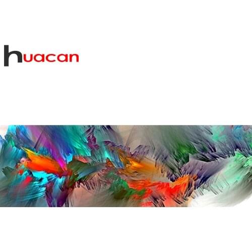 Huacan 5d DIY Mosaic Diamond Embroidery Beads Sets Abstract Full Square/Round Diamond Painting Landscape Decorative Paintings