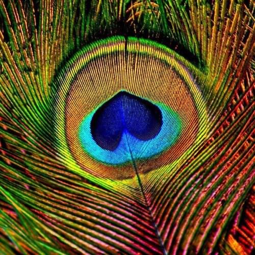 Customized Peacock Mural Art Glimmer Ice Jade Mosaic Tiles for Home Living Room Hotel Hall Wall Decoration