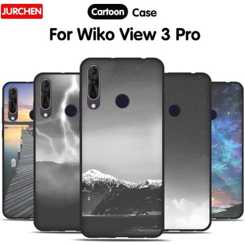 JURCHEN Funda For Wiko View 3 Pro Case TPU Cartoom Silicone Soft Cover For Wiko View3 Pro Phone Case For Wiko View 3Pro Coque