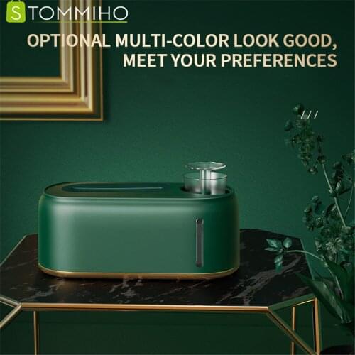 STOMMIHO Tissue Box Home Office Desk Portable Paper Storage Organizer With Pressed Capacity 210 ml Water Bottle Multifunctional