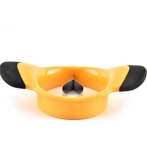 Kitchen Stainless Steel Mango Slicer Large Mango Fruit Slicer Cutter Blades with Non Slip Handles LX8017
