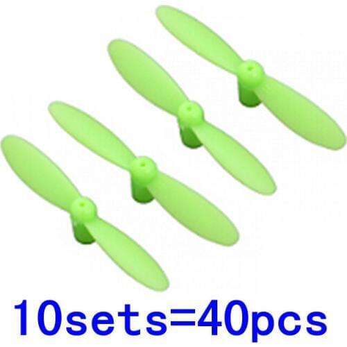 Green10set=40pcs Cheerson CX-10 CX10 Main Blade for Hubsan Q4 H111 JXD-395,LS111,U207 RC Quadcopter
