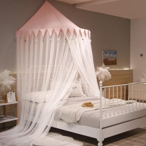 Summer New Princess Style Semicircle Suspended Mosquito Net Bedside Decorations Bed Curtain Dome Childrens Bed Sleeping Tent