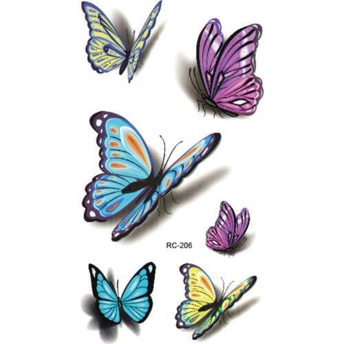 Maquiagem make up 3d butterfly Tattoo 2020 high quality Temporary Tattoo Waterproof Stickers makeup