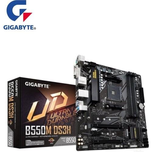 NEW For Gigabyte GA B550M DS3H Motherboard AM4 DDR4 B550 Desktop Mainboard Support R5 R7 5800X 5600X 5300X