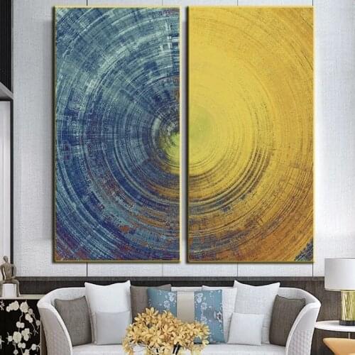 Minimalist Abstract Color Circle Painting Poster Printmaking HD Pictures Printed on Canvas Used for Room Home Decor Wall Art