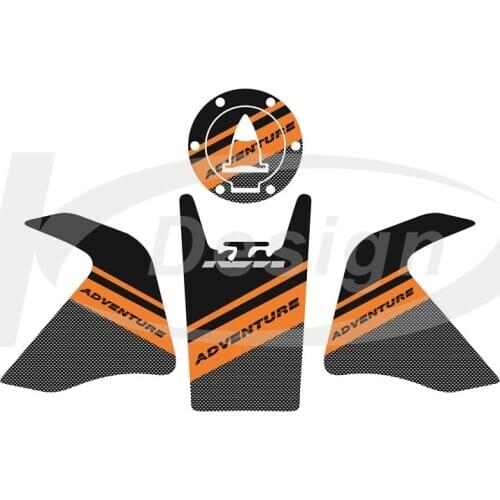 Motorcycle Accessories 3D Real Tank Pad Sticker Decal Emblem Fits For KTM 1050 1190 1290 ADVENTURE