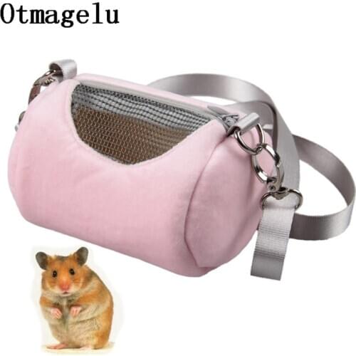 Small Pet Carriers Hamster Travel Carrying Bag Breathable Net Yarn Portable Pet Bag Small Animal Case Outdoor Safe Cave House