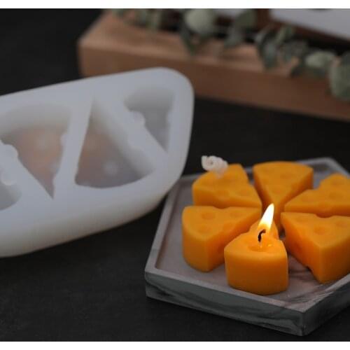 Geometric Shape Silicone Candle Mold Candle Making Molds Handmade Soap Mould Polymer Clay Craft Cake Candy Decorating Tool