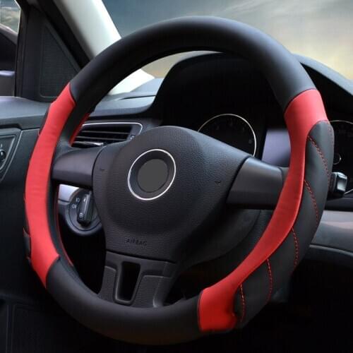 Universal Car Steering-wheel Cover 37CM-38CM Car-styling Sport Auto Steering Wheel Covers Anti-Slip Auto Interior Accessories