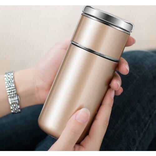 Type Stainless Steel Vacuum Flask Portable Double-layer Vacuum Insulated Water Bottle Sports Fashion Office Mini Water Bottle