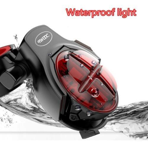 Bicycle seatpost light waterproof mountain bike road bike brake intelligent induction lamp USB cycing safety charging tail light