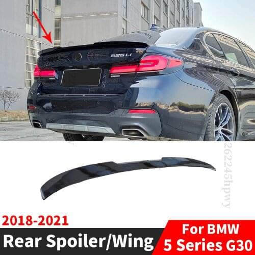 Body Kit Decoration Tail Roof Rear Spoiler Wing Accessories Trim Facelift Trunk Spoiler For BMW 5 Series G30 2018 2019 2020 2021