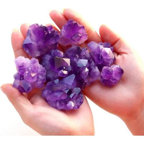 10-50g Natural Raw Amethyst Quartz Crystal Cluster Healing Stones Specimen Home Decoration Crafts Piedras Naturales Y Minerales