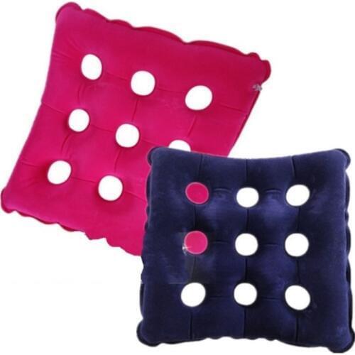 2Pcs Flocking Anti-decubitus Medical Inflatable Seat Cushion Car Cushion Wheelchair Mattress for Hemorrhoids Patient Health Care