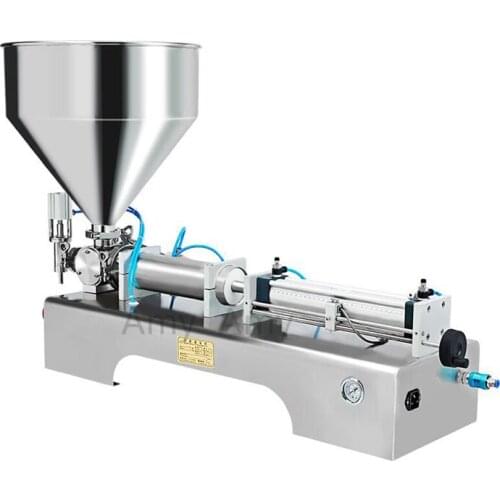 220V 110V pneumatic electric paste filling machine single nozzle filling machine be used for jam salad skin care etc filling