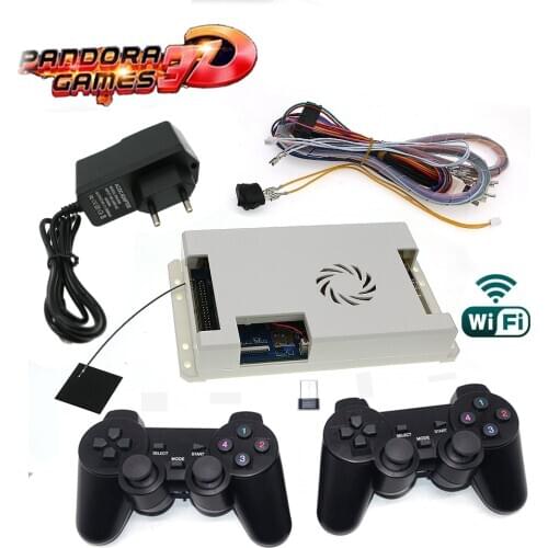 3D Pandora Saga Box 4018 in 1 PCB Board Family Version Support WIFI Download Games USB Joypad HDMI Cable Button Wires Adapter