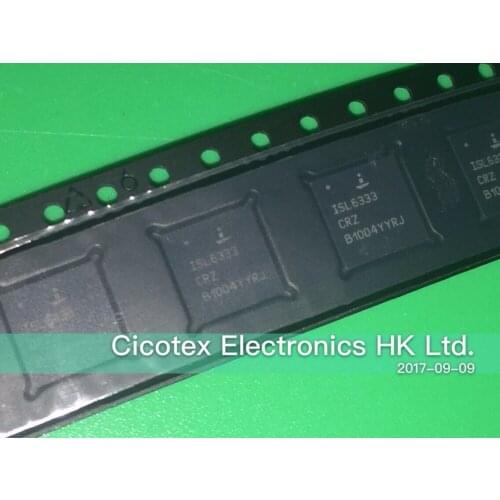 5pcs/lot ISL6333CRZ-T QFN48 IC CTRLR PWM 3PHASE BUCK 48-QFN ISL6333