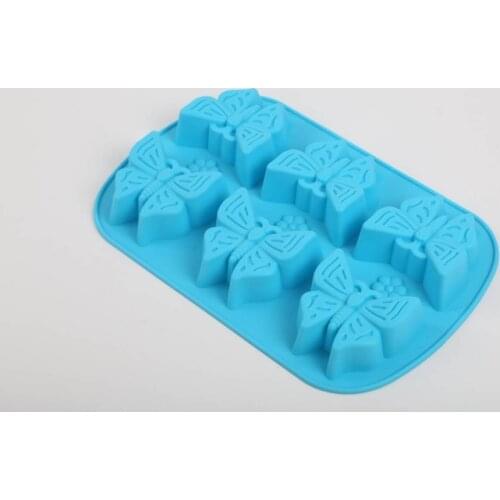 6 butterfly frozen ice mold silicone cake mold hand-made soap mold baking mold moon cake mold